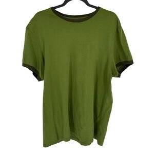Banana Republic Green Cotton Crew Neck Tee Short Sleeve Casual Breathable XL